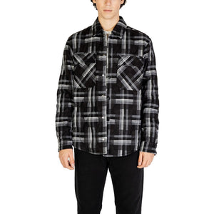 Gianni Lupo Schwarzer Polyester-Mantel