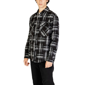 Gianni Lupo Schwarzer Polyester-Mantel