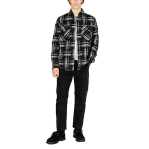 Gianni Lupo Schwarzer Polyester-Mantel