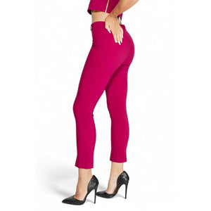 Rinascimento Bordeauxfarbene Polyester-Hose im Casual-Look