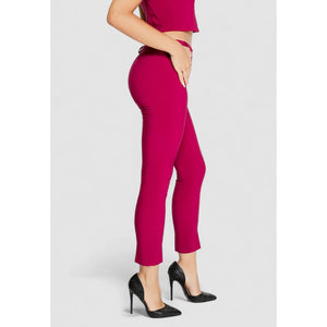 Rinascimento Bordeauxfarbene Polyester-Hose im Casual-Look