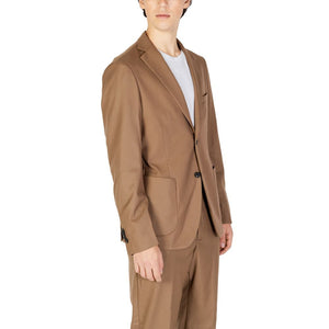 Hamaki-Ho Beiger Polyester-Blazer