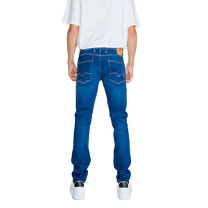 Replay Blaue Baumwolljeans im Relaxed Fit