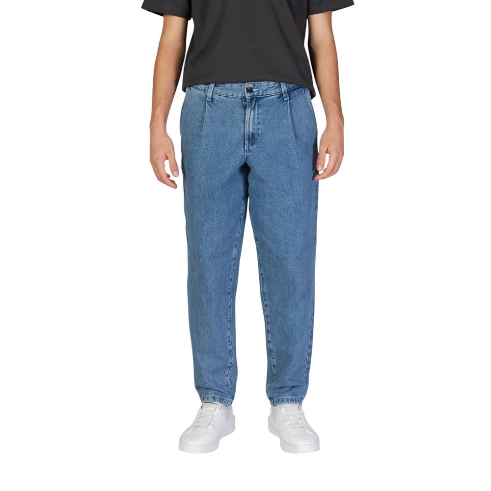 Jack Jones Blaue Baumwolljeans im Relaxed Fit