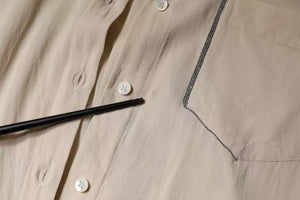 Brunello Cucinelli Beige Seidenmischung Hemdbluse mit Kragen