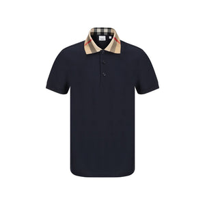 Burberry Blaues Baumwoll-Polohemd