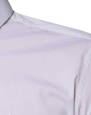 Dolce & Gabbana Weißes Hemd aus Baumwollmischung MARTINI Formal