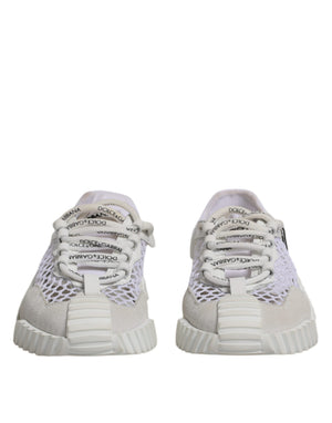 Dolce & Gabbana Weiß Mesh NS1 Low Top Sport Sneaker Schuhe