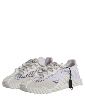 Dolce & Gabbana Weiß Mesh NS1 Low Top Sport Sneaker Schuhe