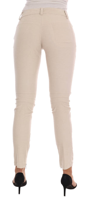 Ermanno Scervino Beige Slim Jeans Cord Skinny Hosen