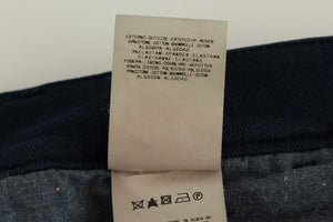GF Ferre Blaue Stretch-Hose mit gerader Passform Chinos