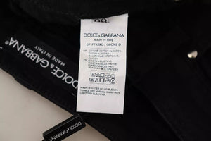 Dolce & Gabbana Schwarze Skinny-Jeans aus Baumwoll-Stretch