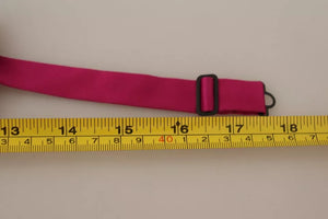 Dolce & Gabbana Rosa 100% Seide Verstellbare Halsfliege Männer
