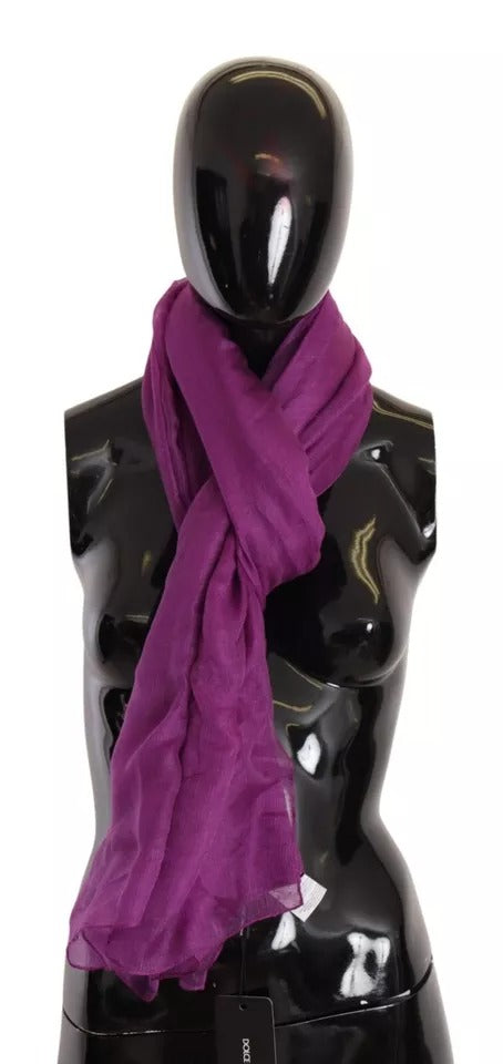 Dolce & Gabbana Lila Solid Cashmere Seidenschal Wrap Schal