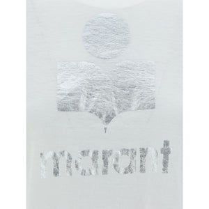 Isabel Marant Étoile Weißes Leinen-T-Shirt