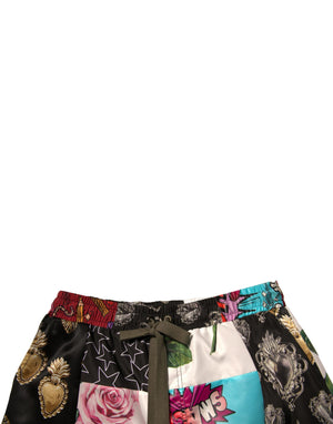 Dolce & Gabbana Mehrfarbige Cargo-Bermudashorts mit Patchwork