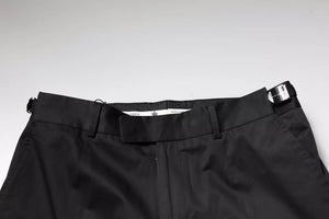 Dolce & Gabbana Schwarze konisch zulaufende formelle Anzugshose aus Baumwolle