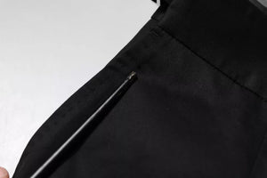 Dolce & Gabbana Schwarze konisch zulaufende formelle Anzugshose aus Baumwolle
