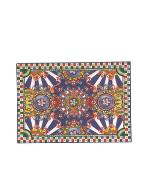 Dolce & Gabbana Multicolor Carretto Siciliano Etui für Postkarten