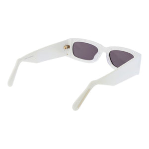 GCDS Weiße Sonnenbrille aus Kunststoff