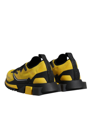 Dolce & Gabbana Gelb SORRENTO Sport Stretch Turnschuhe Schuhe