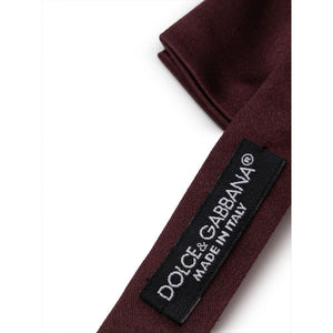 Dolce & Gabbana Seidenfliege in Burgunderrot