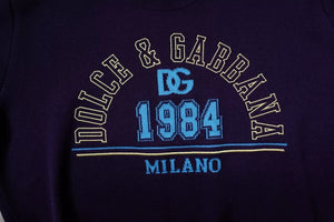 Dolce & Gabbana Blauer 1984 Milano Rundhals-Sweatshirt