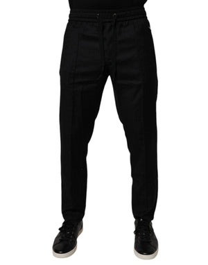 Dolce & Gabbana Schwarze Woll-Jogginghose Jogginghose