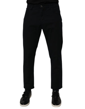 Dolce & Gabbana Dunkelblaue Baumwoll-Stretch-Denim-Jeans für Männer