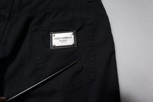 Dolce & Gabbana Dunkelblaue Baumwoll-Stretch-Denim-Jeans für Männer