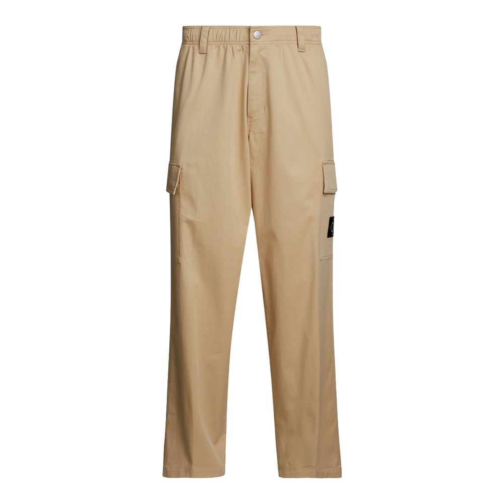 Calvin Klein Beige Baumwoll-Cargo-Hose