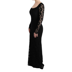 Dolce & Gabbana Schwarzes Baumwoll-Freizeitkleid