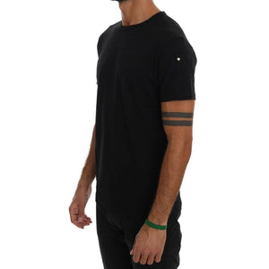 Daniele Alessandrini Schwarzes Baumwoll-T-Shirt