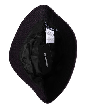 Dolce & Gabbana Schwarzer Nylon-Eimerhut mit breiter Krempe