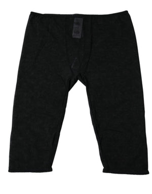 Dolce & Gabbana Schwarze Logo Spitze Dessous Gekürzte Enge Unterwäsche