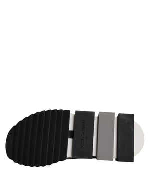 Dolce & Gabbana Schwarz Weiß Slip On Sorrento Sneakers Schuhe