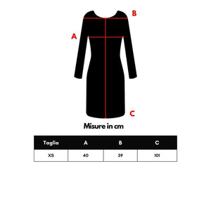 Bottega Veneta Langes Wollkleid in Schwarz