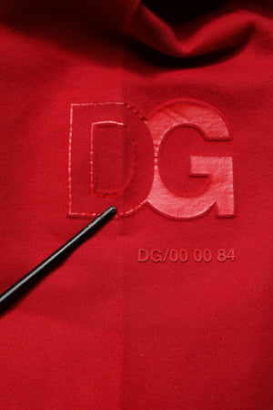 Dolce & Gabbana Rote DG Logo Baumwoll-Jogger Männer Jogginghosen Hosen