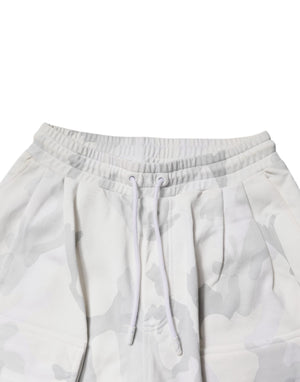 Dolce & Gabbana Weiße Camouflage Cargo-Jogger-Sweatpants Hose