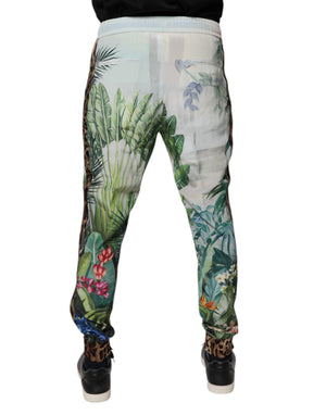 Dolce & Gabbana Multicolor Tropical Jogger-Sweatpants Hosen