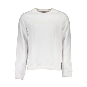 Guess Jeans Weißes Baumwoll-Sweatshirt für Herren