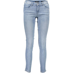 Guess Jeans Blaue Baumwolljeans mit geradem Bein