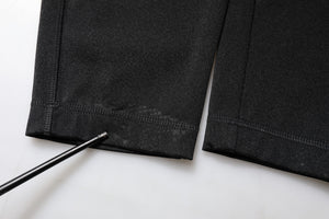 Dolce & Gabbana Schwarze Nylonhose mit hoher Taille und schmaler Passform