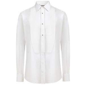 Dolce & Gabbana Weißes Baumwollkleidhemd