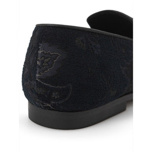 Etro Blaue Loafer aus Leder zum Hineinschlüpfen