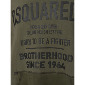 Dsquared² Grüner Baumwoll-Sweatshirt