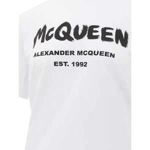 Alexander McQueen Weißes Baumwoll-T-Shirt