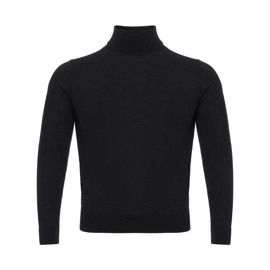 Colombo Italienischer Kaschmir-Luxus-Pullover Schwarz