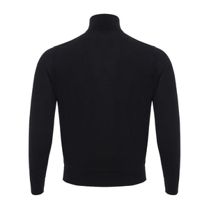 Colombo Italienischer Kaschmir-Luxus-Pullover Schwarz
