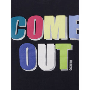 Kenzo Schwarzes Baumwoll-T-Shirt